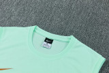 2026-27 France Light green Tank top and shorts suit