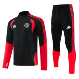 2026-27 Man Utd Black Half Pull Tracksuit (半拉链)