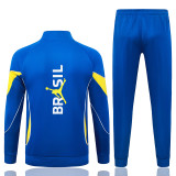 2026-27 Brazil Fancy blue Jacket Tracksuit #A26071