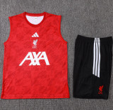 2026-27 LIV Red Tank top and shorts suit #D26061