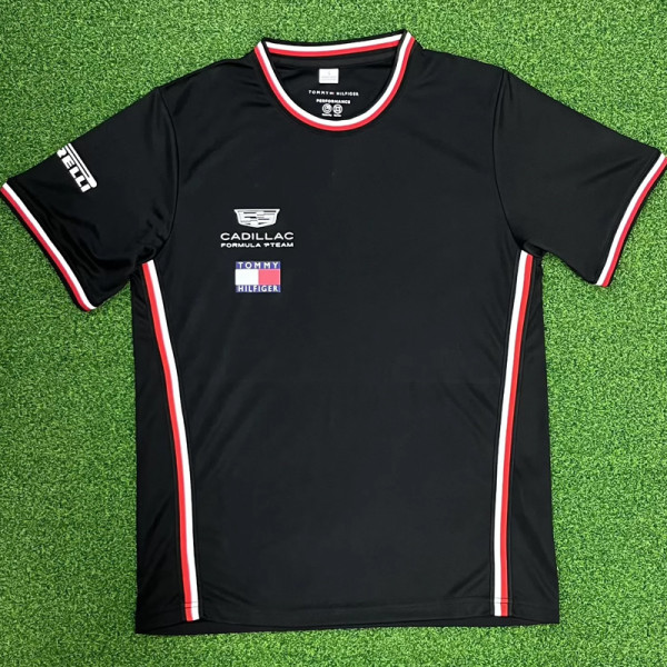 2026 Cadillac Black T-Shirts Racing Suit (Football Jersey Size)(圆领)