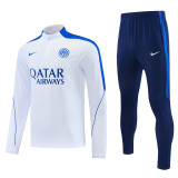 2026-27 INT White Half Pull Tracksuit (半拉链)