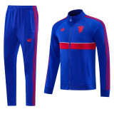 2026-27 Man Utd Fancy blue Jacket Tracksuit #07