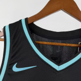 2025-26 Trail Blazers MORANT #1 Black City Edition Top Quality Hot Pressing NBA Jersey (V领)