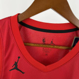 2022-23 Trail Blazers MORANT #1 Red Top Quality Hot Pressing NBA Jersey (Trapeze Edition)飞人版