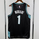 2025-26 Trail Blazers MORANT #1 Black City Edition Top Quality Hot Pressing NBA Jersey (V领)