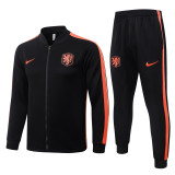 2026-27 Netherlands Black Jacket Tracksuit # A26083