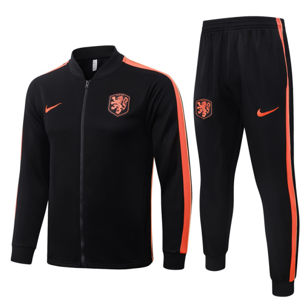 2026-27 Netherlands Black Jacket Tracksuit # A26083