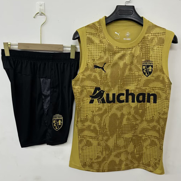 2026-27 RC Lens Yellow Tank top and shorts suit (背心短裤)
