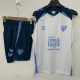 2026-27 Malaga White Tank top and shorts suit (背心短裤)
