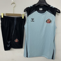 2026-27 Sunderland Light blue Tank top and shorts suit (背心短裤)