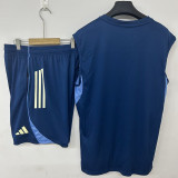 2026-27 Fulham Lake blue Tank top and shorts suit (背心短裤)