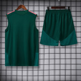 2026-27 RMA Dark green Tank top and shorts suit