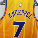 2025-26 Hornets KNUEPPEL #7 Orange City Edition Top Quality Hot Pressing NBA Jersey(V领)