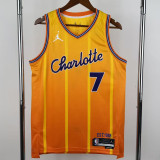 2025-26 Hornets KNUEPPEL #7 Orange City Edition Top Quality Hot Pressing NBA Jersey(V领)
