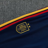 2026-27 Spain Red Half Pull Tracksuit (半拉链)