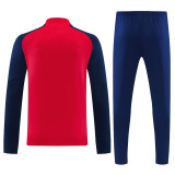 2026-27 Spain Red Half Pull Tracksuit (半拉链)