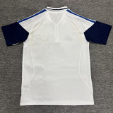 2026-27 Boca Juniors White Polo Short Sleeve (半拉链)