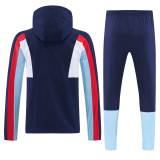 2026-27 England Royal blue Windbreaker Suit (Hoodie)(风衣套装)