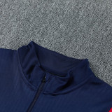 2026-27 PSG Royal blue Half Pull Tracksuit (半拉链)