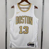2025-26 Celtics GEORGE #13 White City Edition Top Quality Hot Pressing NBA Jersey