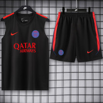 2026-27 PSG Black Tank top and shorts suit