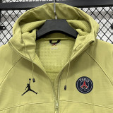 2026-27 PSG Jordan Yellow Green Outdoor Jackets #K8802冲锋衣
