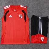 2026-27 River Plate Red Tank top and shorts suit #D26086