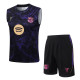 2026-27 BAR Black Purple Tank top and shorts suit #D26084