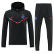 2026-27 PSG Black Windbreaker Suit (Hoodie)(风衣套装)