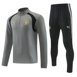 2026-27 Man City Grey Half Pull Tracksuit (半拉链)
