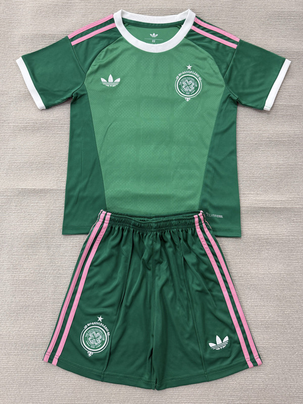 2026-27 Celtic Green Goalkeeper Kids Soccer Jersey