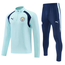 2026-27 Man City Light blue Half Pull Tracksuit (半拉链)