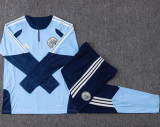 2026-27 Ajax Light blue Half Pull Tracksuit #B26103(半拉链)
