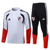 2026-27 River Plate White Half Pull Tracksuit #B26101(半拉链)