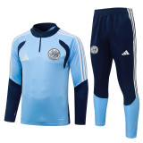 2026-27 Ajax Light blue Half Pull Tracksuit #B26103(半拉链)