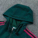 2026-27 RMA Dark green Windbreaker Suit (Hoodie)(风衣套装)