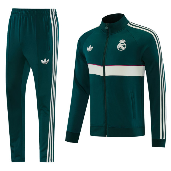 2026-27 RMA Dark green Jacket Tracksuit #08