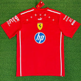 2026 Ferrari Red T-Shirts Racing Suit (Football Jersey Size)(圆领)