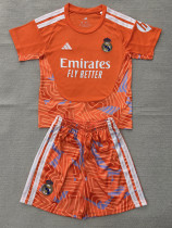 2026-27 RMA Orange Goalkeeper Kids Soccer Jersey