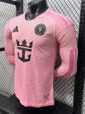2026-27 Inter Miami Home Long Sleeve Player Version Soccer Jersey (长袖球员)