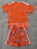 2026-27 Leeds United Orange Goalkeeper Kids Soccer Jersey