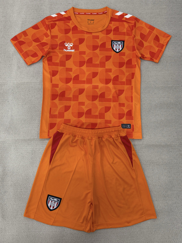 2026-27 Sunderland Orange Goalkeeper Kids Soccer Jersey