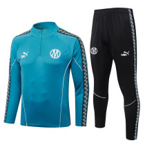 2026-27 Marseille Blue Half Pull Tracksuit #B26109(半拉链)