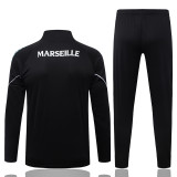 2026-27 Marseille Black Half Pull Tracksuit #B26107(半拉链)