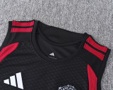 2026-27 Man Utd Black Tank top and shorts suit