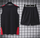 2026-27 Man Utd Black Tank top and shorts suit