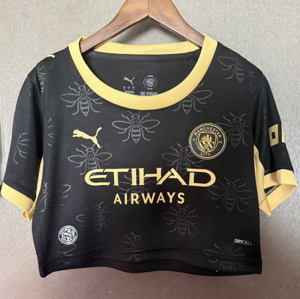 2026-27 Man City Away Women Cheerleader Shirt (女啦啦短袖)
