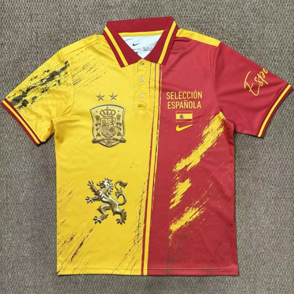 2026-27 Spain Red Yellow Special Edition Polo Short Sleeve