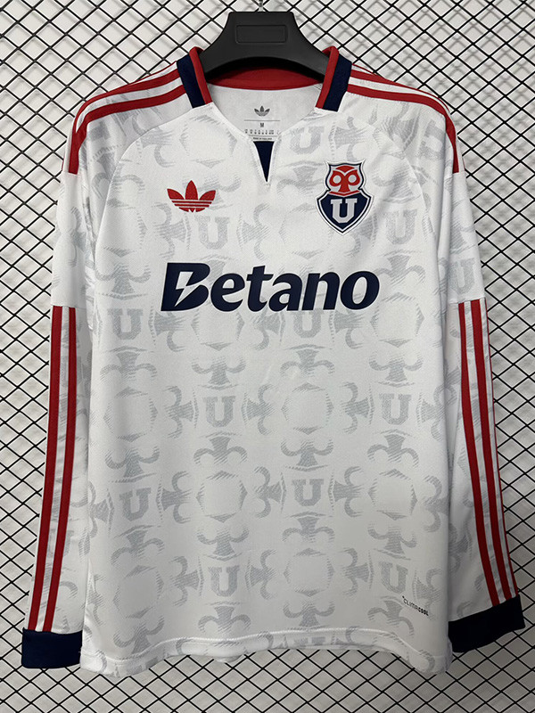 2027 Universidad De Chile White Long Sleeve Soccer Jersey (长袖)
